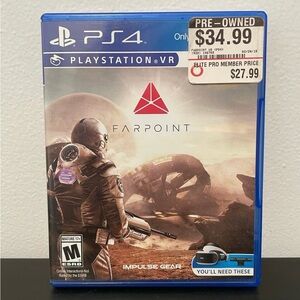 Farpoint PS4 PSVR PlayStation 4 VR Sony Video Game